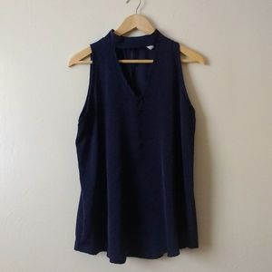 mts Navy Blue Cutout Blouse